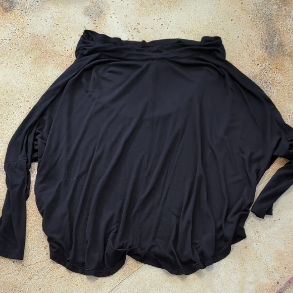MPG | Minimalist Black 3/4 Dolman Sleeve Off The Shoulder Cowl Neck Size L - Picture 7 of 7